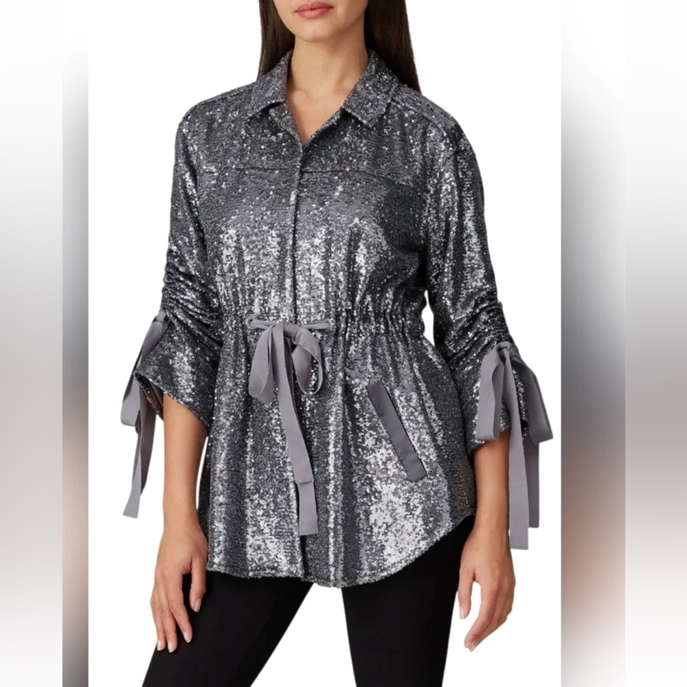 NEW!Cinq a Sept Sequin Blazer. Size XS